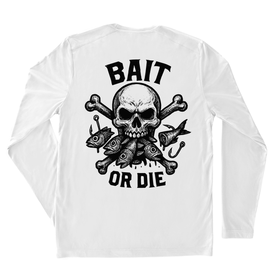 Bait or Die Parody Performance Fishing Shirt