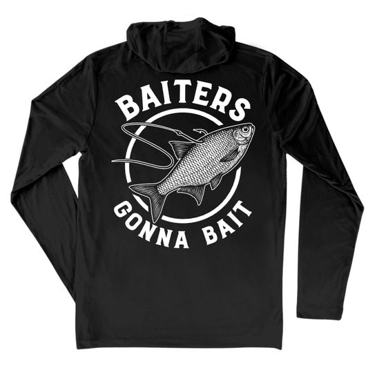 Baiters Gonna Bait Parody Performance Fishing Hoodie