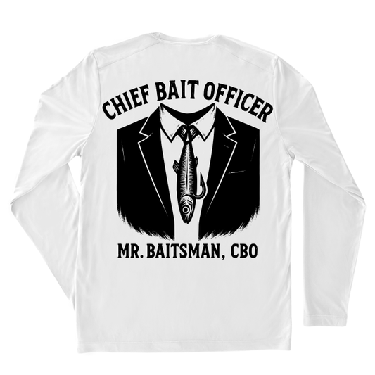 Chief Bait Officer Parody Performance Fishing Shirt