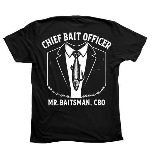 Chief Bait Officer Parody Fishing T-Shirt