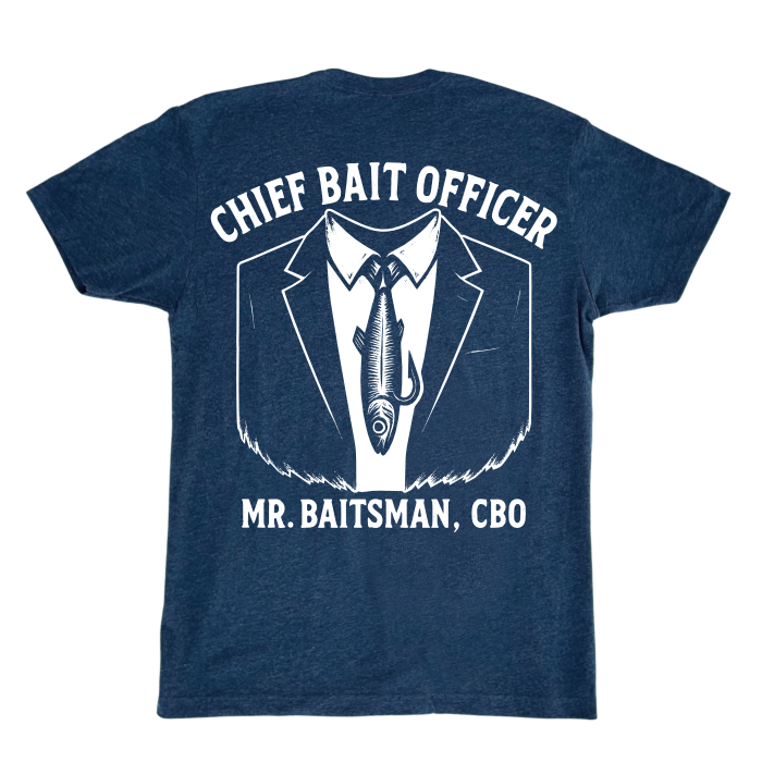 Chief Bait Officer Parody Fishing T-Shirt