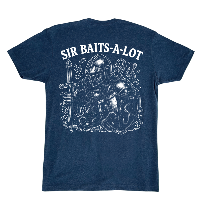 Sir Baits-A-Lot Humorous Fishing T-Shirt